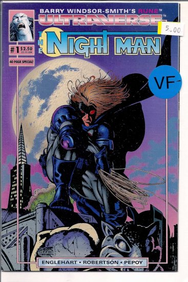 Night Man # 1, 7.5 VF -