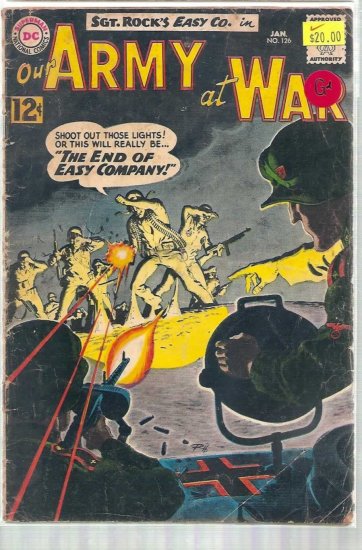 OUR ARMY AT WAR # 126, 2.5 GD +