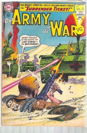 OUR ARMY AT WAR # 149, 4.0 VG