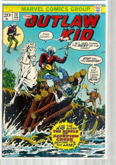 OUTLAW KID # 20, 4.5 VG +