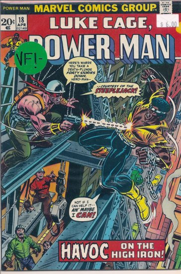 Power Man # 18, 7.5 VF -