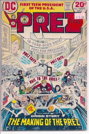 Prez # 1, 3.0 GD/VG