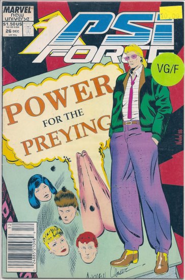 PSI Force # 26, 5.0 VG/FN