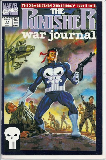 PUNISHER WAR JOURNAL # 33, 8.0 VF