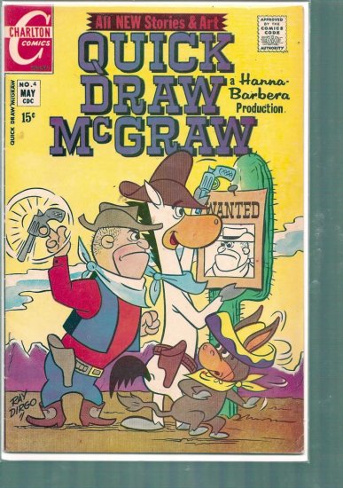 QUICK DRAW MCGRAW # 4, 4.5 VG +