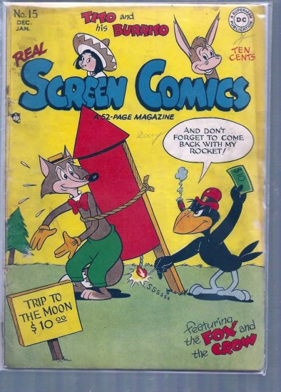 REAL SCREEN COMICS # 15, 1.8 GD -