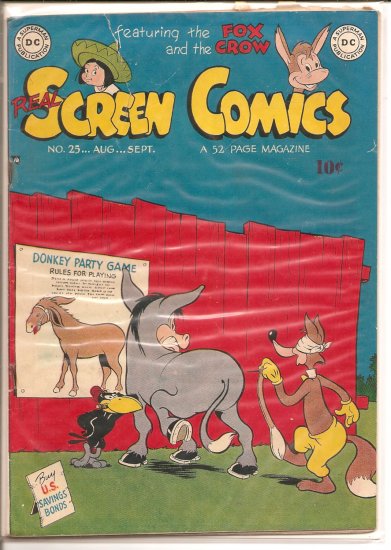 Real Screen Comics # 25, 2.5 GD +