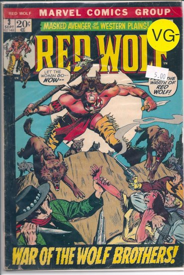 Red Wolf # 3, 3.5 VG -