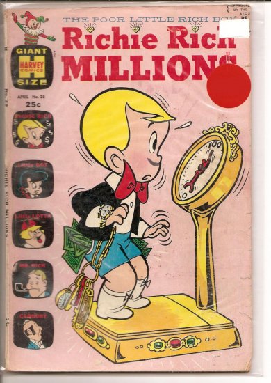 Richie Rich Millions # 28, 4.5 VG +