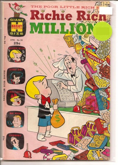 Richie Rich Millions # 34, 5.0 VG/FN
