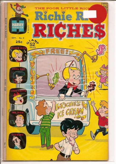 Richie Rich Riches # 2, 4.5 VG +