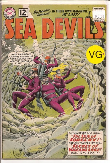Sea Devils # 4, 4.5 VG +
