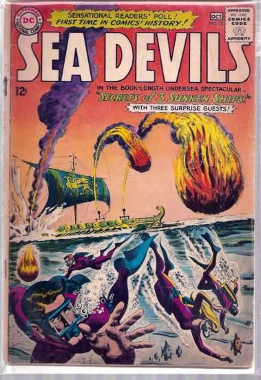 SEA DEVILS # 13, 3.0 GD/VG