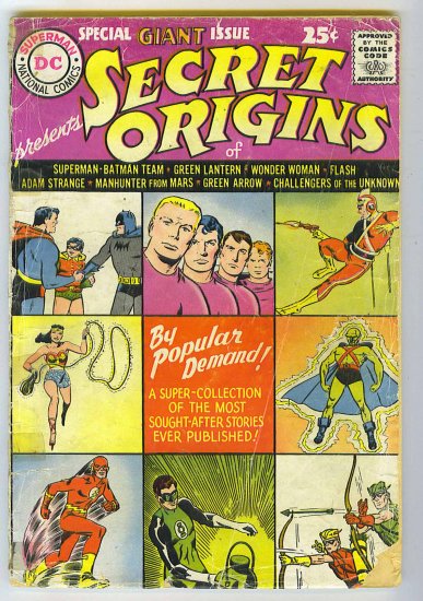 Secret Origins # 1, 1.5 FR/GD