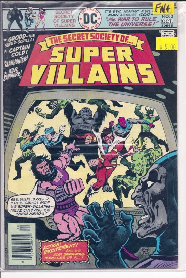 Secret Society of Super-Villains # 3, 6.5 FN +