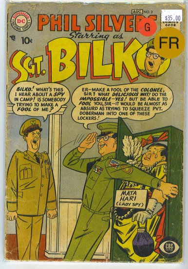 Sergeant Bilko # 2, 1.5 FR/GD