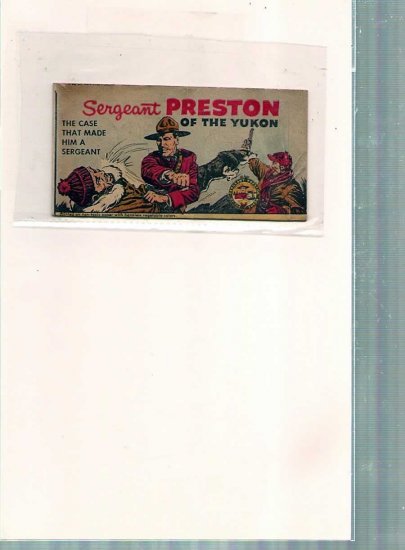 SERGEANT PRESTON OF THE YUKON # 1, 4.5 VG +