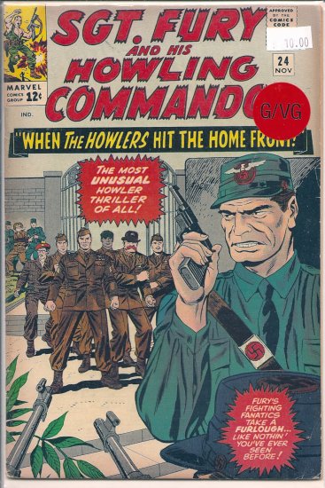Sgt. Fury # 24, 3.0 GD/VG