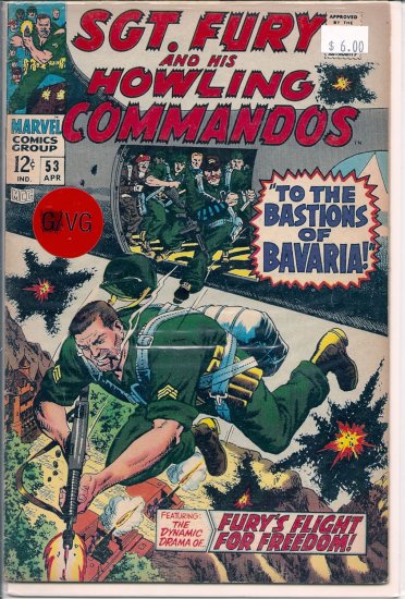 Sgt. Fury # 53, 4.0 VG