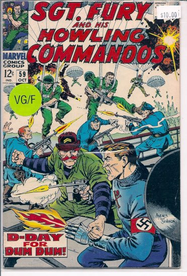 Sgt. Fury # 59, 5.0 VG/FN