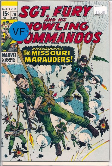 Sgt. Fury # 70, 7.5 VF -