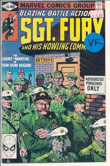 Sgt. Fury # 156, 7.5 VF -