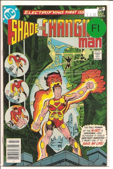 Shade, The Changing Man # 1, 6.0 FN
