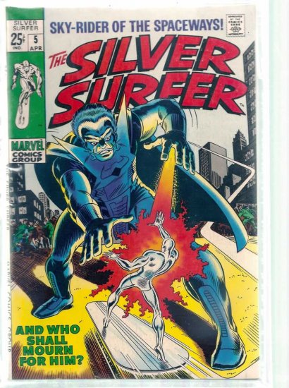 SILVER SURFER # 5, 7.5 VF -