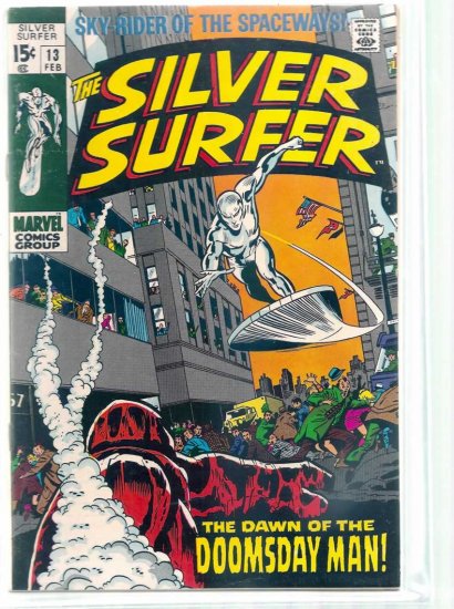 SILVER SURFER # 13, 7.5 VF -