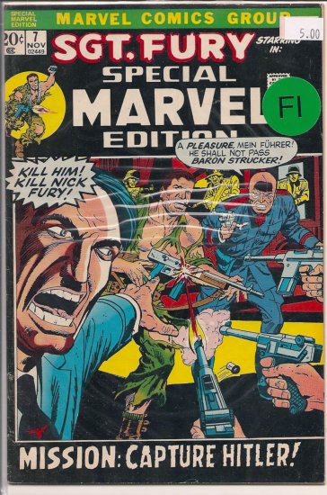 Special Marvel Edition # 7, 6.0 FN