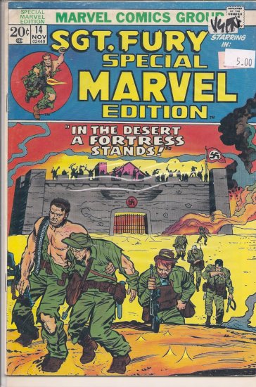 Special Marvel Edition # 14, 5.0 VG/FN