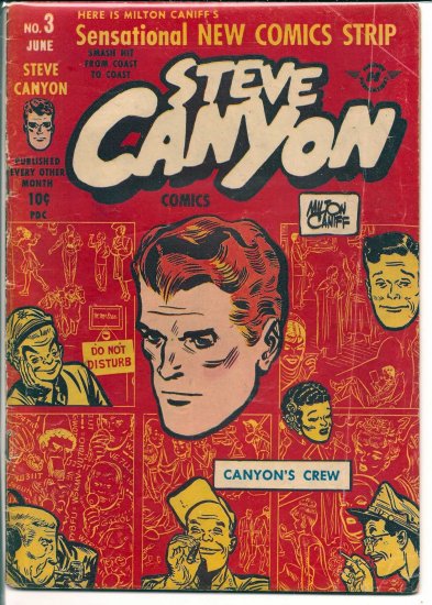 STEVE CANYON COMICS # 3, 3.5 VG -