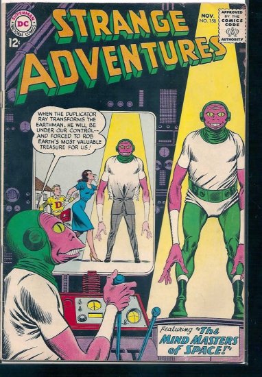 STRANGE ADVENTURES # 158, 3.0 GD/VG