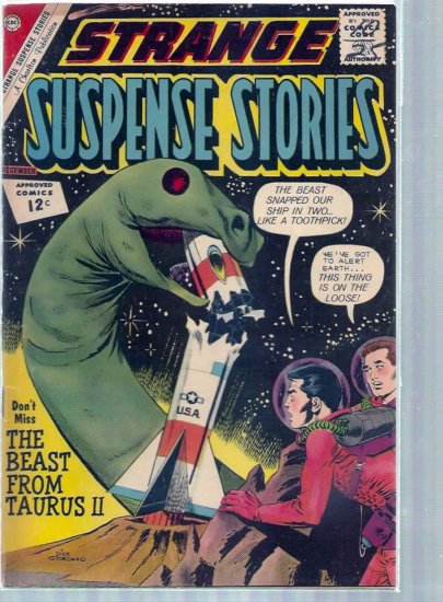 STRANGE SUSPENSE STORIES # 62, 4.5 VG +