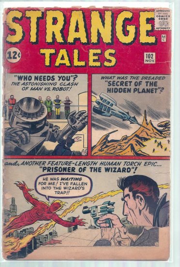 STRANGE TALES # 102, 1.0 FR