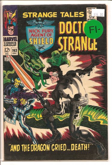 Strange Tales # 163, 5.5 FN -
