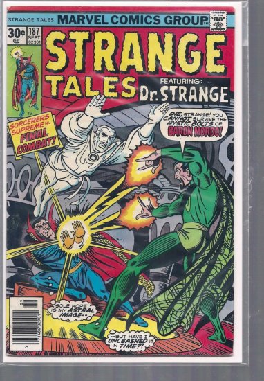 STRANGE TALES # 187, 4.5 VG +