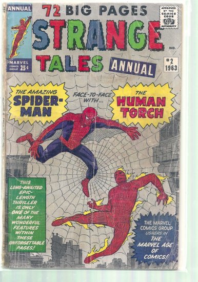 STRANGE TALES ANNUAL # 2, 1.0 FR