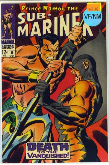 Sub-Mariner # 6, 9.0 VF/NM