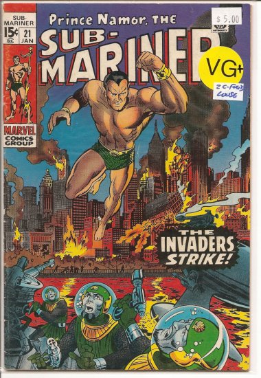 Sub-Mariner # 21, 4.5 VG +