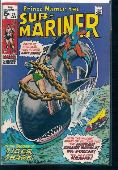 SUB-MARINER # 24, 4.5 VG +