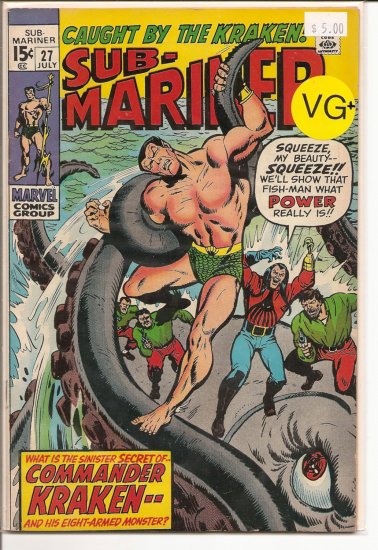 Sub-Mariner # 27, 4.5 VG +