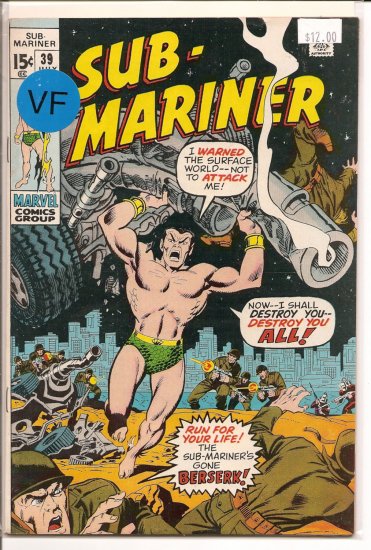 Sub-Mariner # 39, 8.0 VF