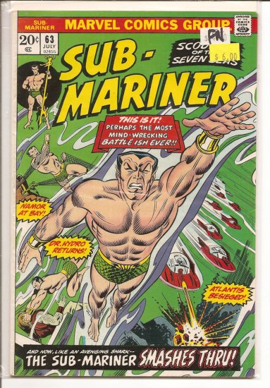 Sub-Mariner # 63, 6.0 FN