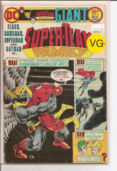 Super-Team Family # 3, 3.5 VG -
