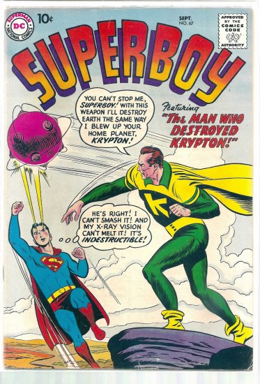SUPERBOY # 67, 4.5 VG +