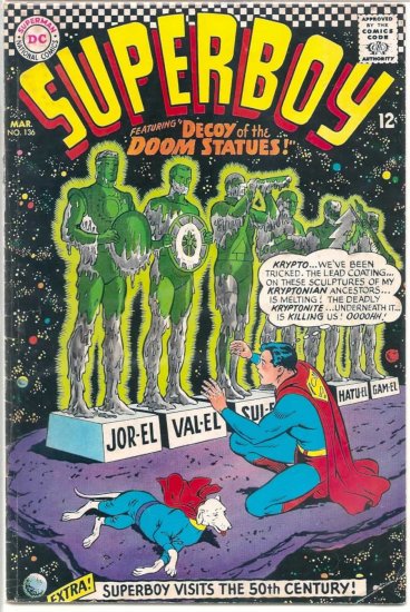 SUPERBOY # 136, 4.5 VG +