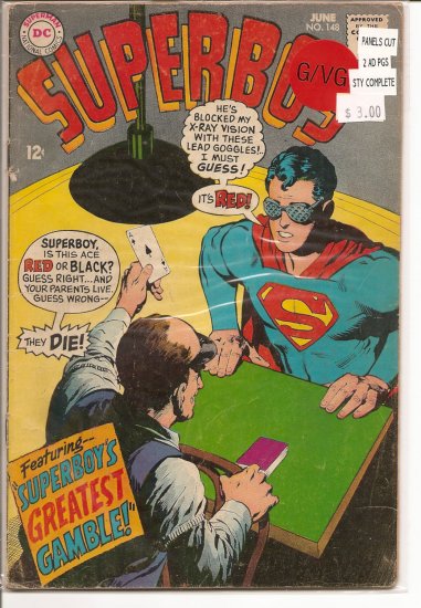 Superboy # 148, 3.0 GD/VG