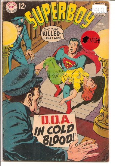 Superboy # 151, 4.5 VG +