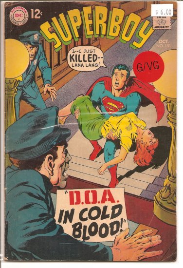 Superboy # 151, 3.0 GD/VG